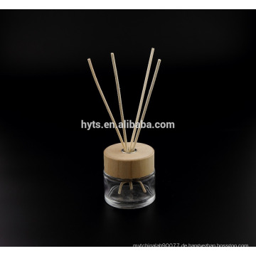 130ml Runde Form Reed Diffusor Glasflasche mit Holzkappe